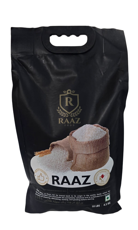 RAAZ - 1121 Premium Basmati Rice – 4 Bags × 4.5 kg (Total 18 kg)