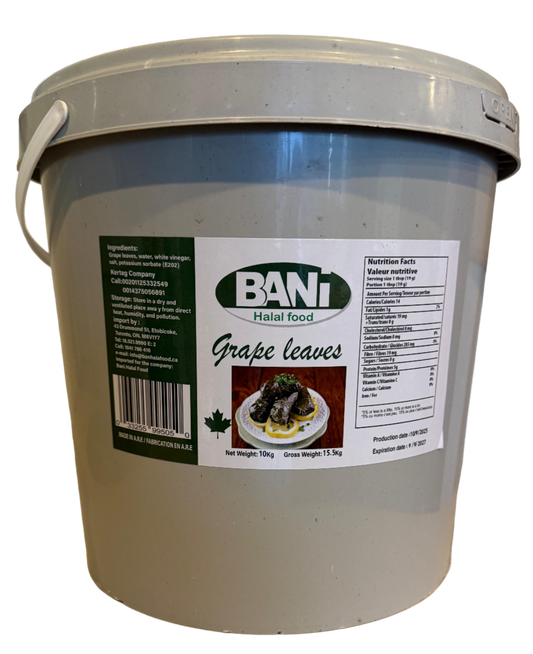 Grape Leaves – 15.5 KG Pail