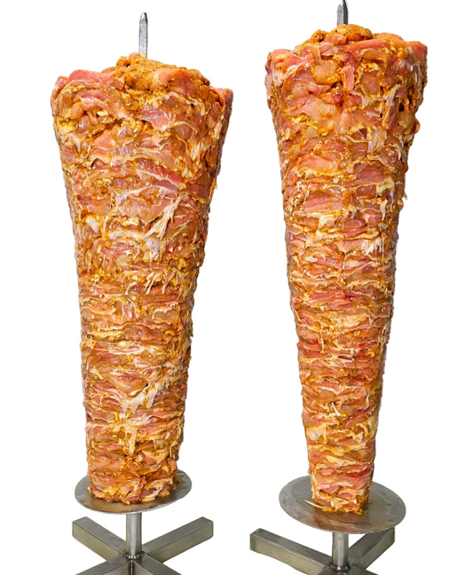 Ready Chicken Shawarma Cones ( 50% Dark Meat without Skin + 50% Dark Meat with Skin )