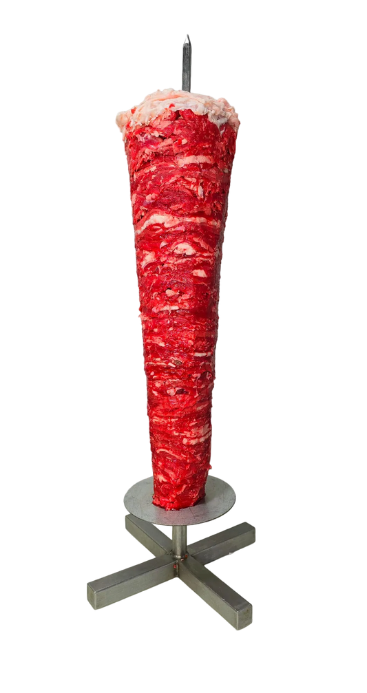 Ready Beef Slices Shawarma Cones with Lamb Fat