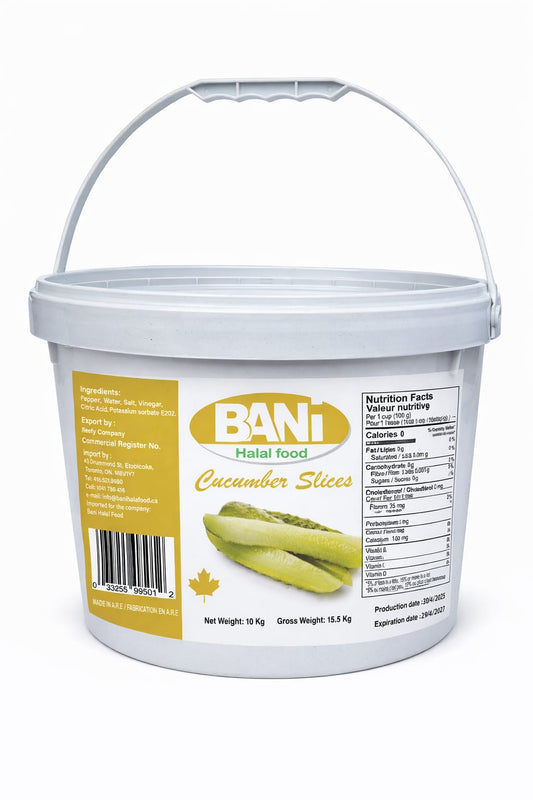 Cucumber Pickles – Eastern Style (18L / 10KG Net Weight Per Pail).